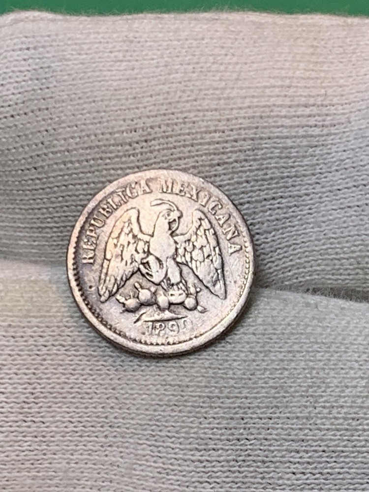 1890 Do C Mexico Silver 5 Centavos (A1808)