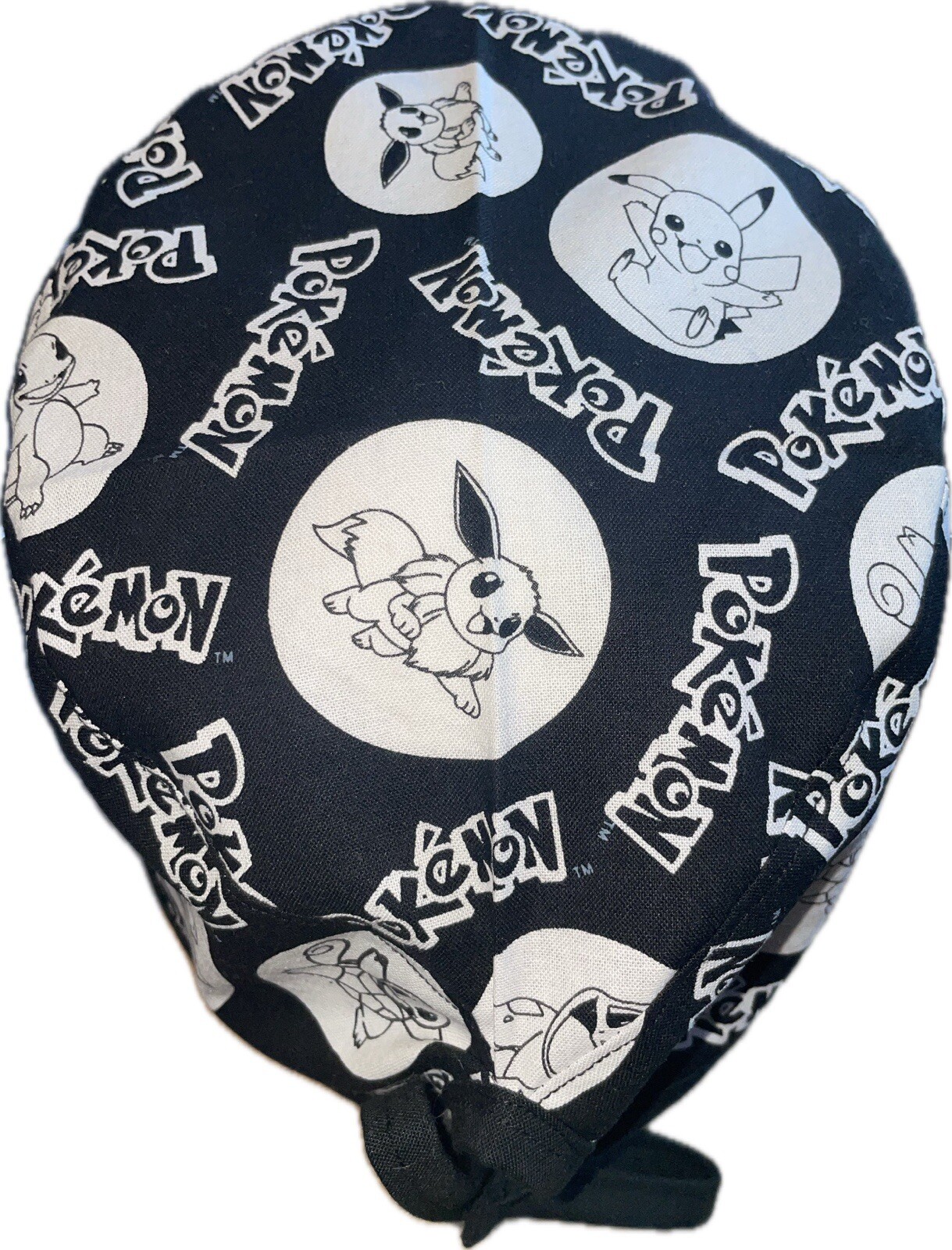Pokémon B&W Scrub Hat Chemo Cap