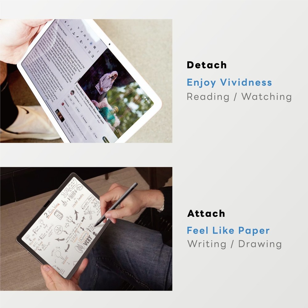 Penoval Detachable Paper-feel Screen Protector for Google Pixel Tablet 2023