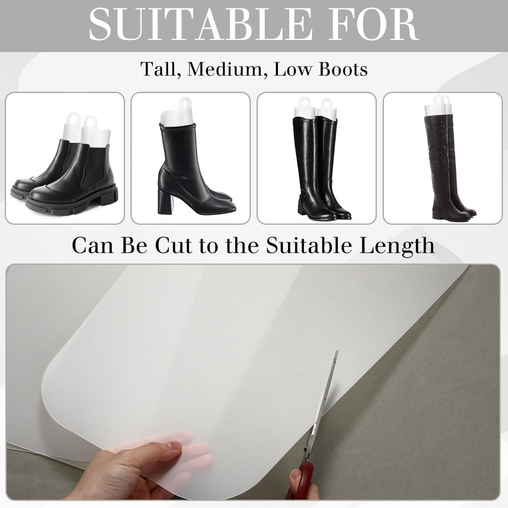 8 Pcs 4 Pair Boot Shaper Form Inserts Boots Tall Support Multisized Boot Inse...