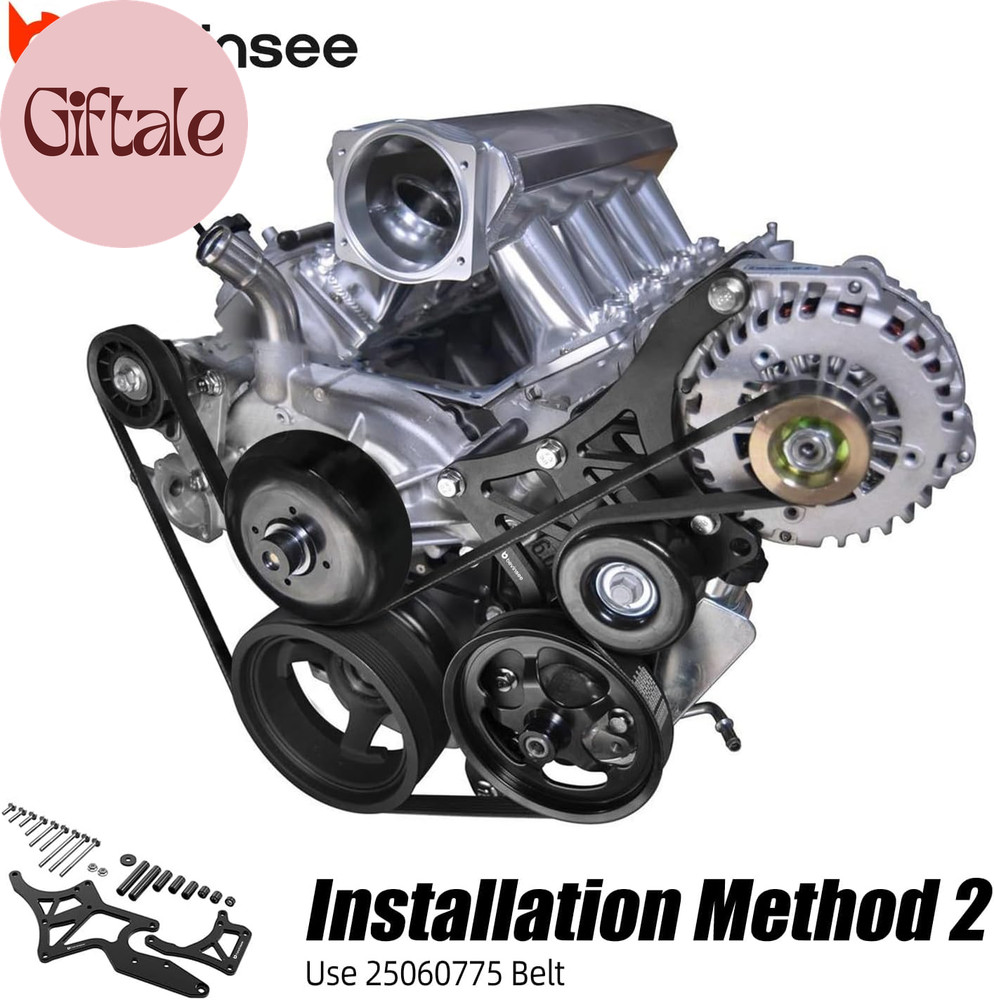 LS Engine Serpentine Bracket Alternator Power Steering Pump Swap Conversion Comp