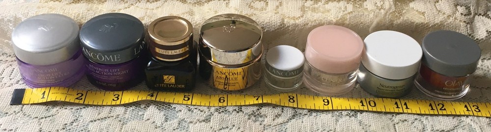 (8) Travel Size Face Cream Containers • EMPTY • REUSE • REFILL