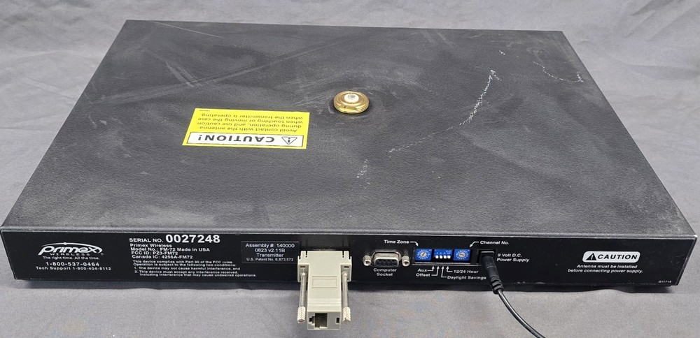 Primex Wireless FM-72 1-Watt Transmitter (Unit & Power Supply)