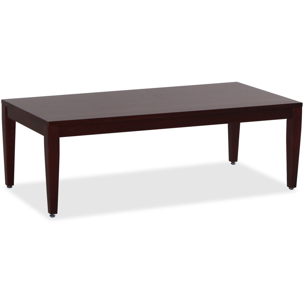 Lorell LLR59544 Mahogany Solid Wood Coffee Table 47.5"x23.6"