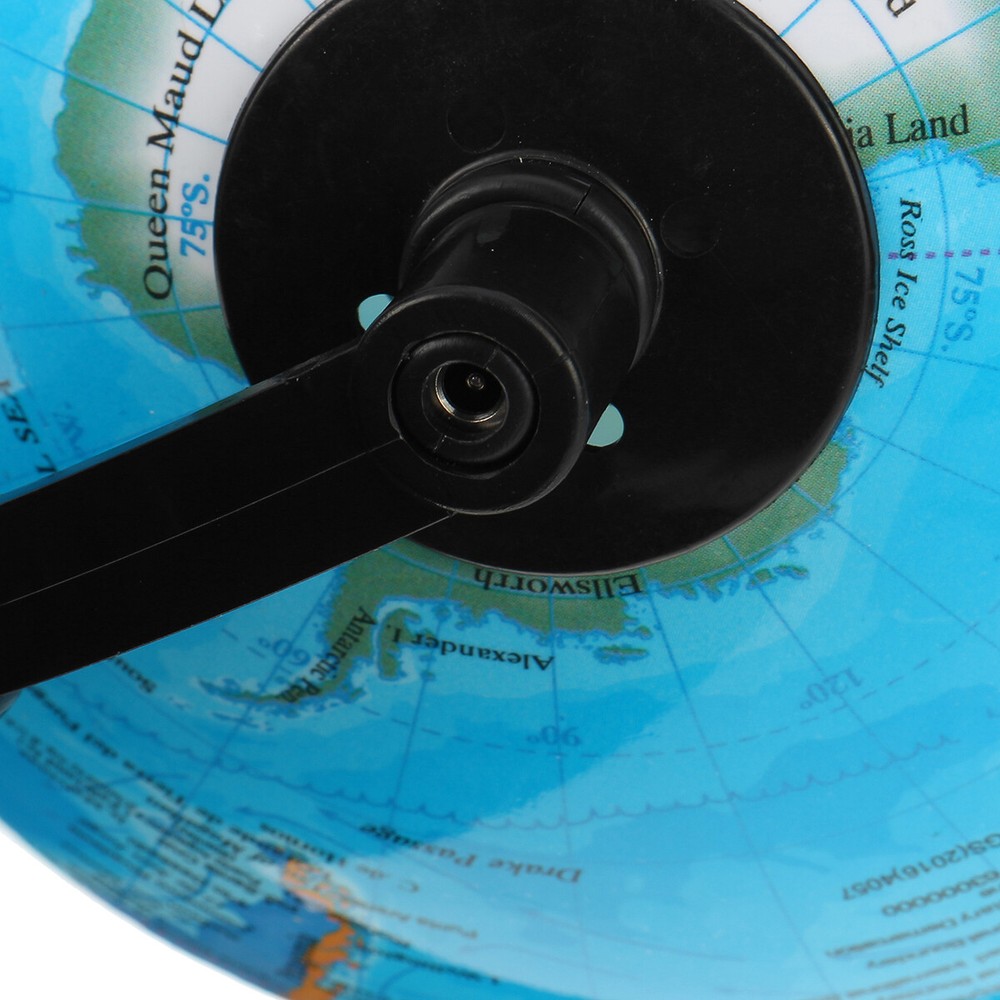 20CM LED World Globe Earth Map Rotating Geography Ocean Classroom Learn Desktop