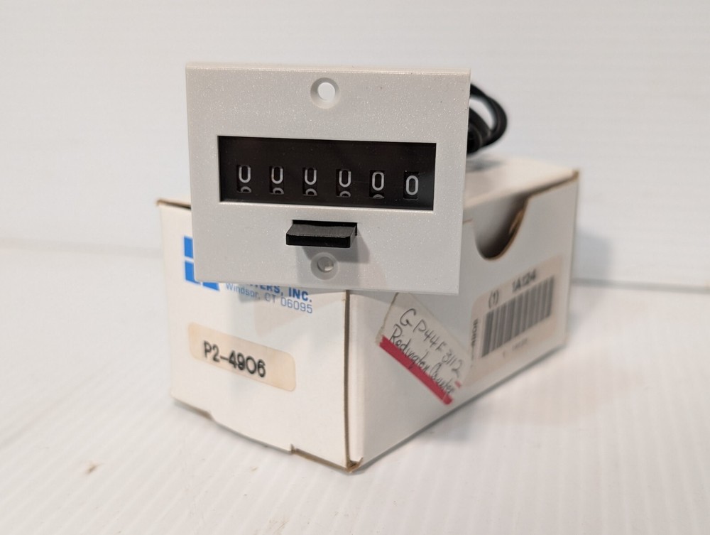 Redington P2-4906 Panel Mount Counter, 6 Digit, Push Button Reset - Free Ship