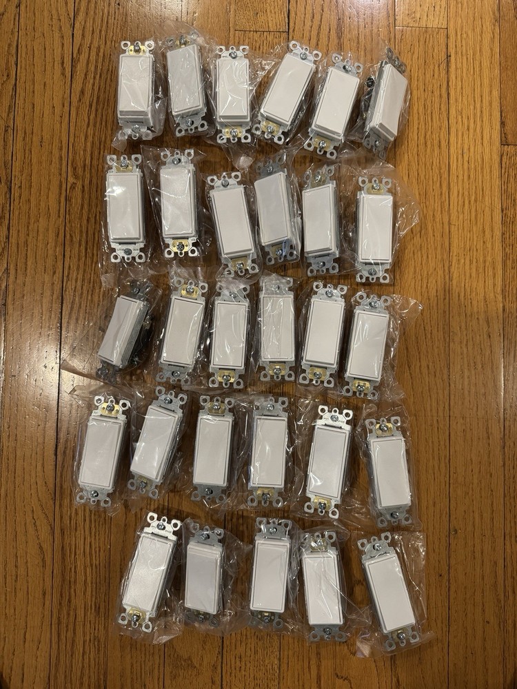 Thunderway 29 Pack, 3-Way Light Switch White Matte Decorator Light Switch 15A