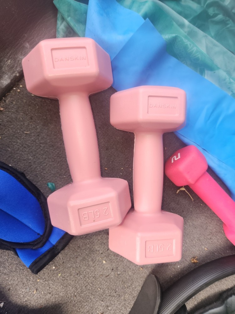 Danskin Gaiam ProsourceFit Adjustable Training Set Dumbbells Bands Weights
