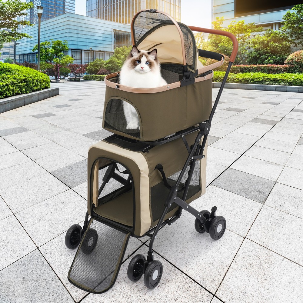 Dog & Cat Stroller Foldable Pet Stroller Foldable Pet Stroller for Small Dogs