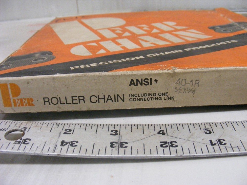 40RIV 304SS 10' ROLLER CHAIN Peer Chain