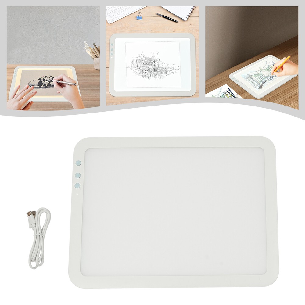 LED Bright Light Pad Portable Wireless Light Board Light Pad ABS 3000-6500K