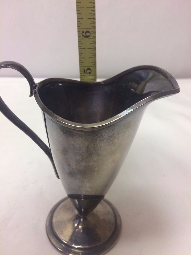 Quadruple Silverplate Handled Creamer Pitcher