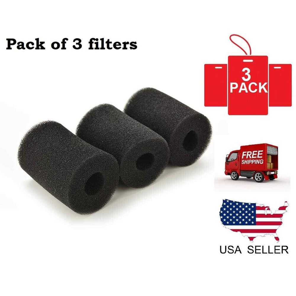 Large Overflow Filter Box Intake Round Pre-Filter Foam Sponge Fish aquarium 3PK