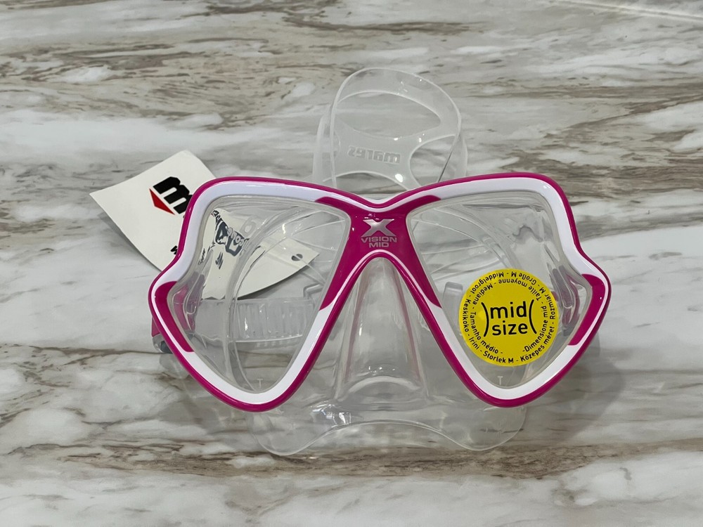 Mares X-Vision Mid 2.0 Mask - Pink/White - Open Box/Returned