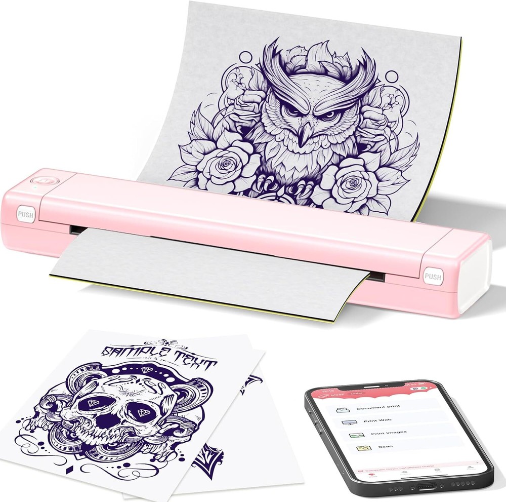 Phomemo Tattoo Transfer Copier Printer Machine Thermal Stencil Paper Makers Lot