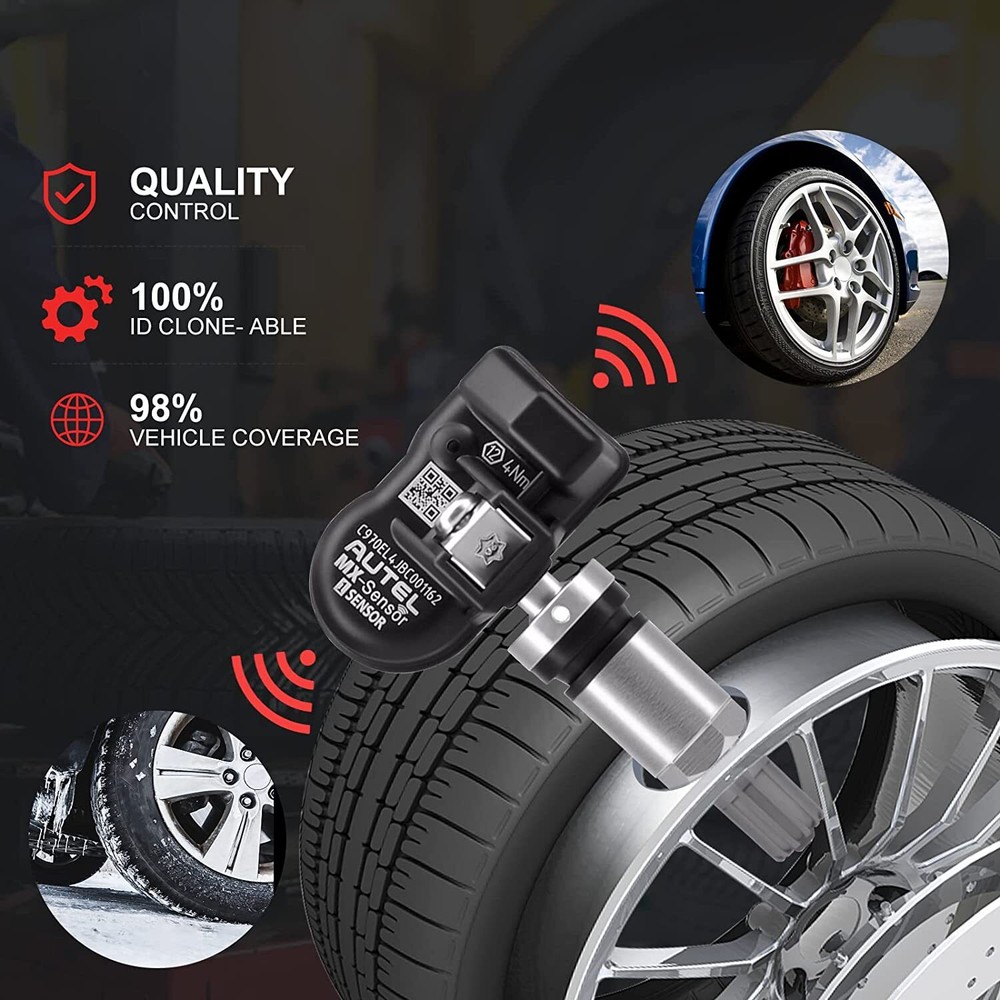 Autel MX-Sensor 315MHz&433MHz Programmable TPMS Universal Tire Pressure Sensor