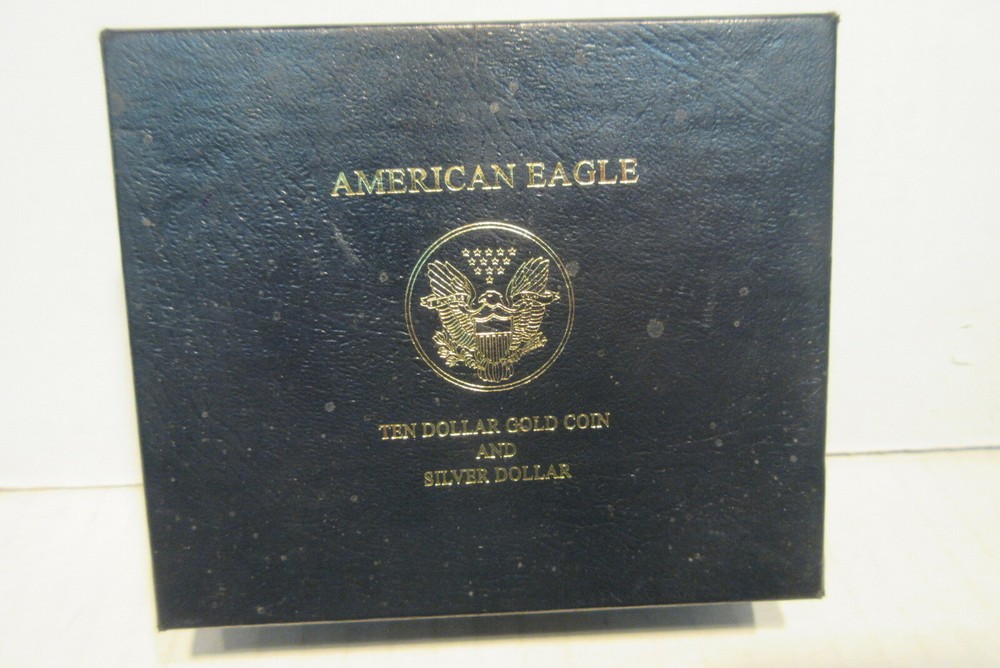EMPTY BOX for 2003 American Eagle 10 Dollar Gold & Silver Dollar 2 Coin Set