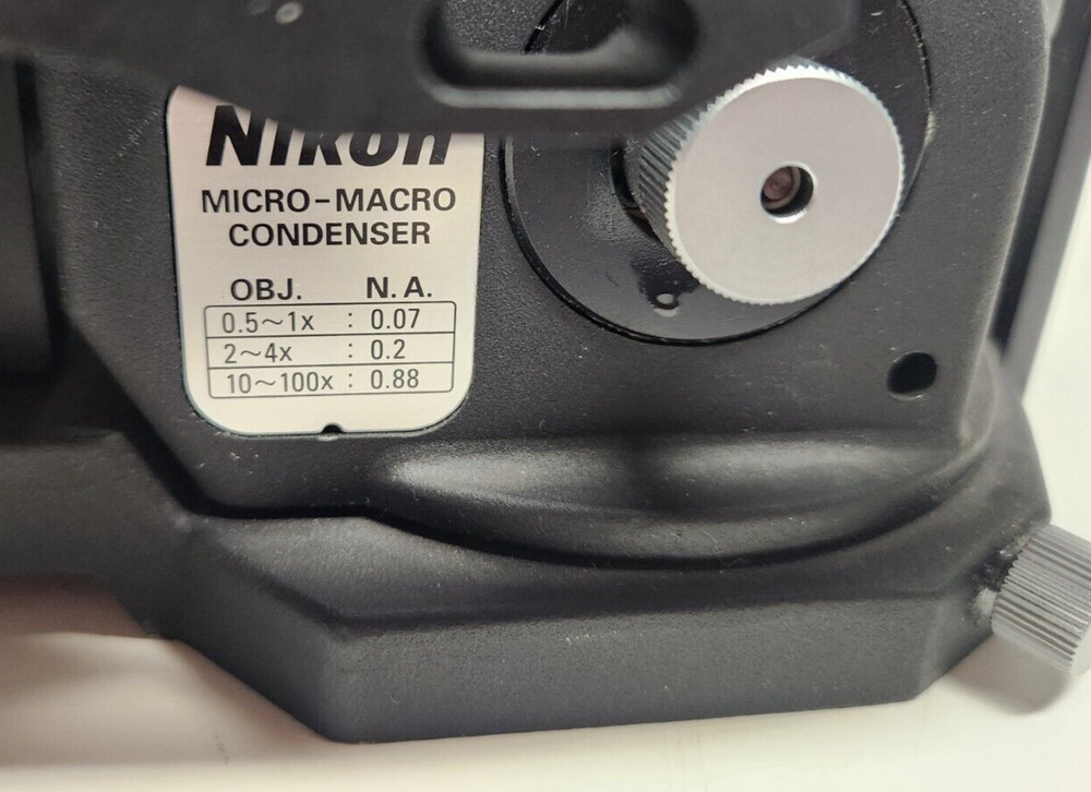 NIKON ECLIPSE E1000 Motorized Micro-Macro Condenser FREE SHIPPING!