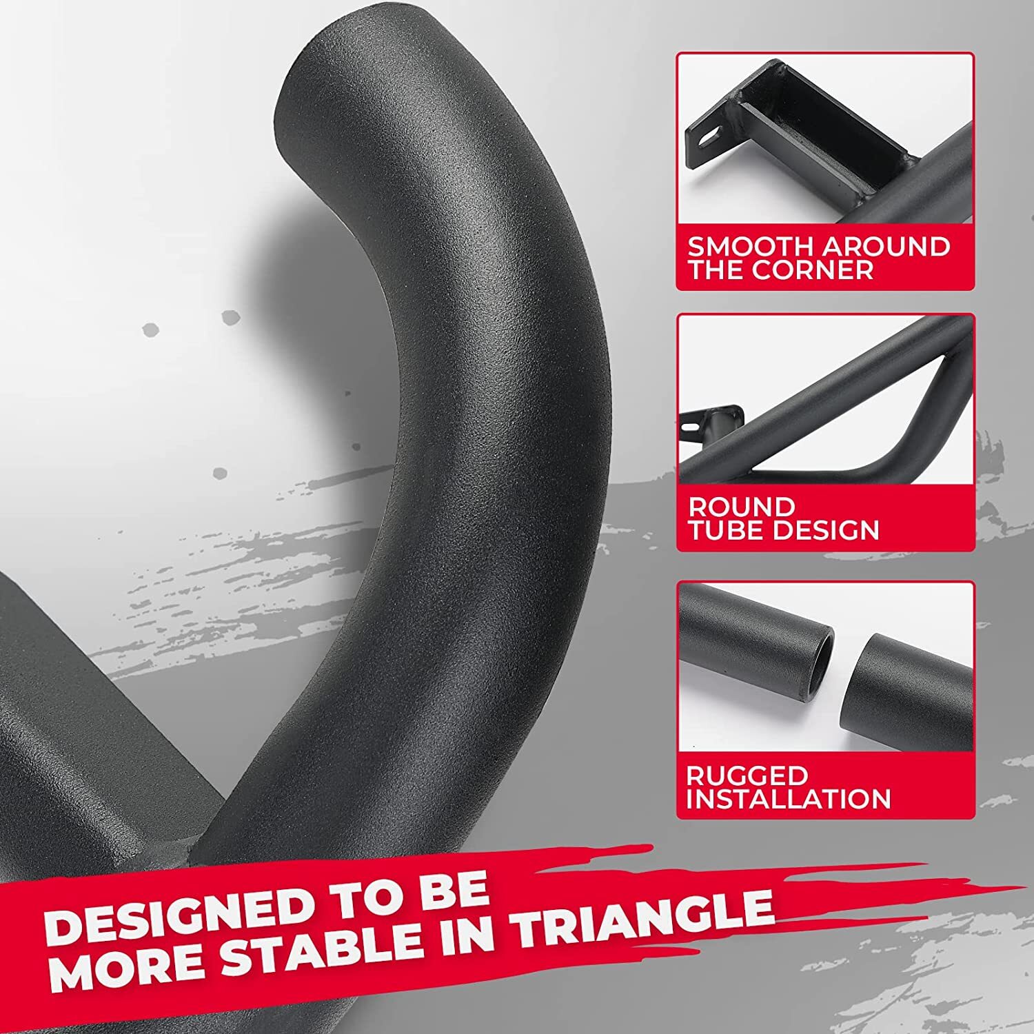 KEMIMOTO For Polaris RZR XP 4 1000/ 4 900 Turbo 2015-2023 Nerf Bars Rock Sliders