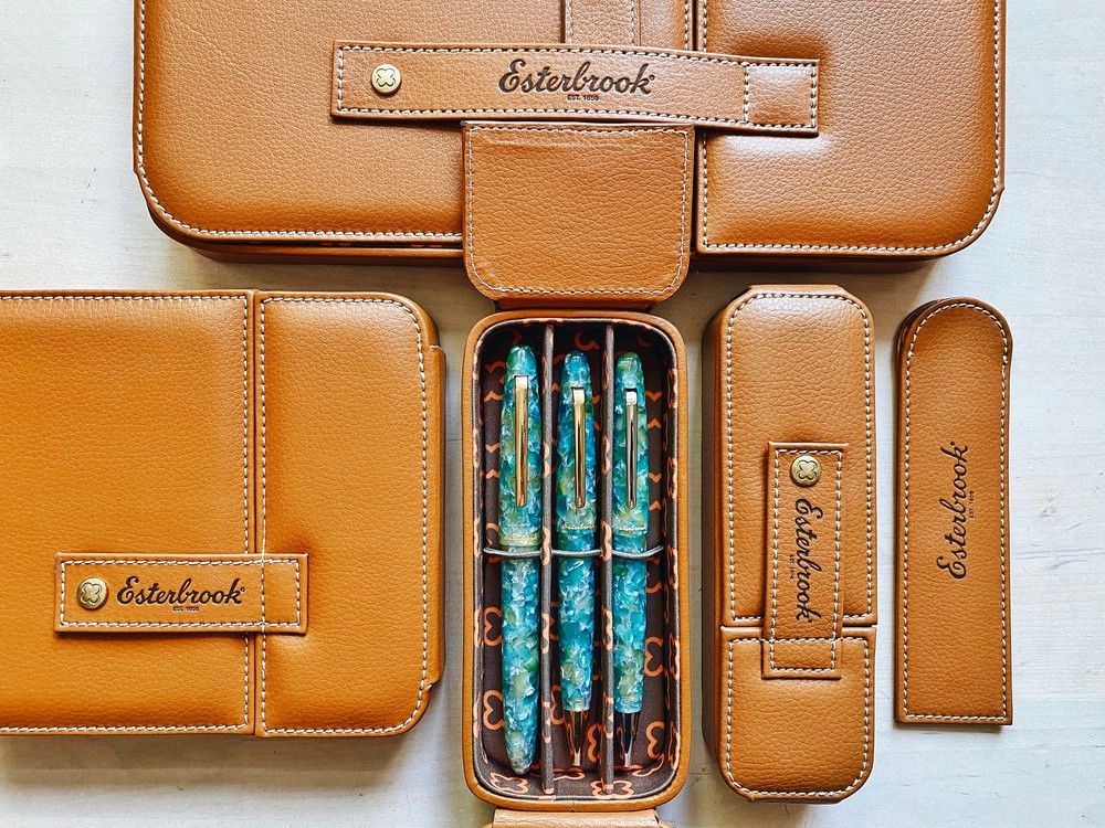 Esterbrook British Tan Pen Nook for 3 Pens