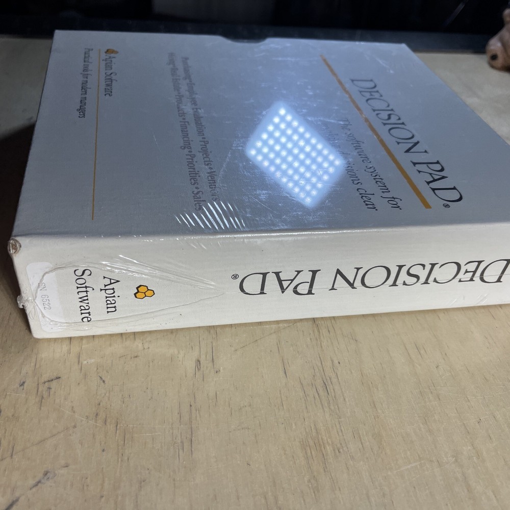 Decision Pad Apian Software, tools for modern managers. Sealed