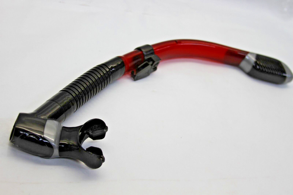 Phantom Aquatics Dry Snorkel Black & Red NEW