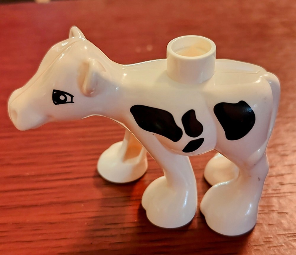 Duplo Sized Calf - White w/ Black