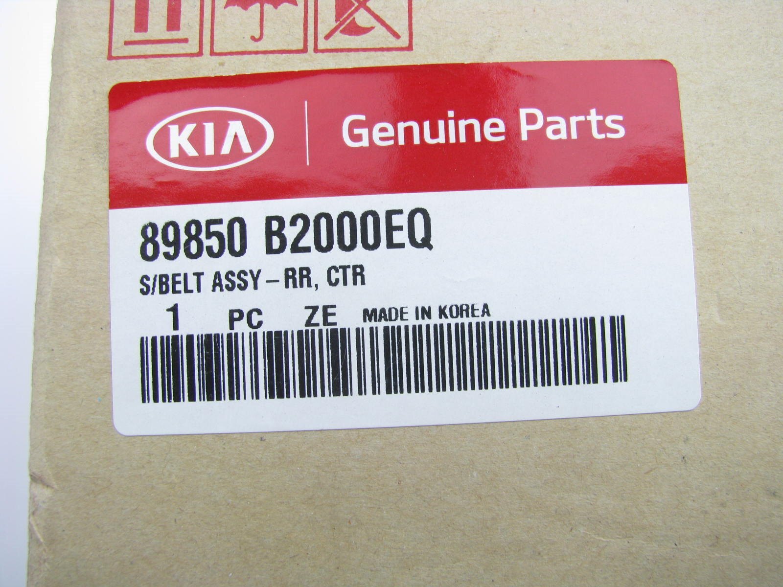 89850B2000EQ Rear Center Seat Belt Retractor OEM For Kia Soul 2014-2015