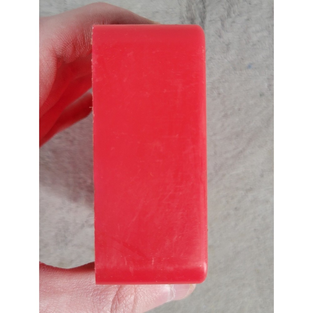 Red Plastic 50 Round Ammunition Storage Box Case with Grid Divider Tray