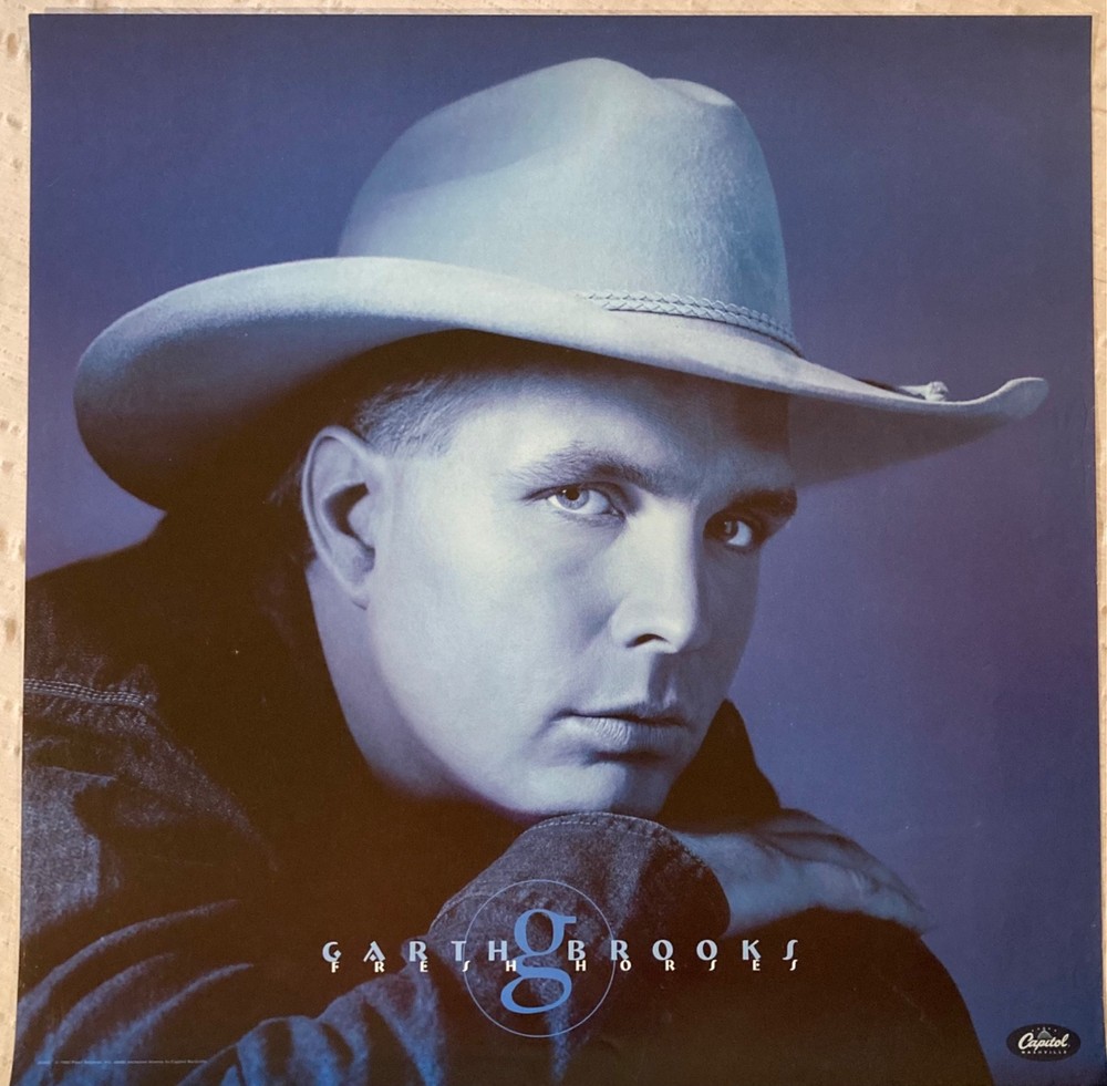 Garth Brooks 1995 Promo Poster Fresh Horses Country Music