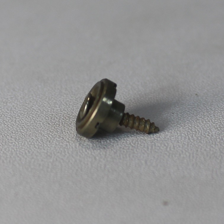 Aged Round String Tree Retainer Guide For 50s Stratocaster V3 - Nickel