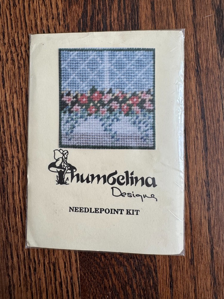Thumbelina Designs Needlepoint Vintage Kit Small Size