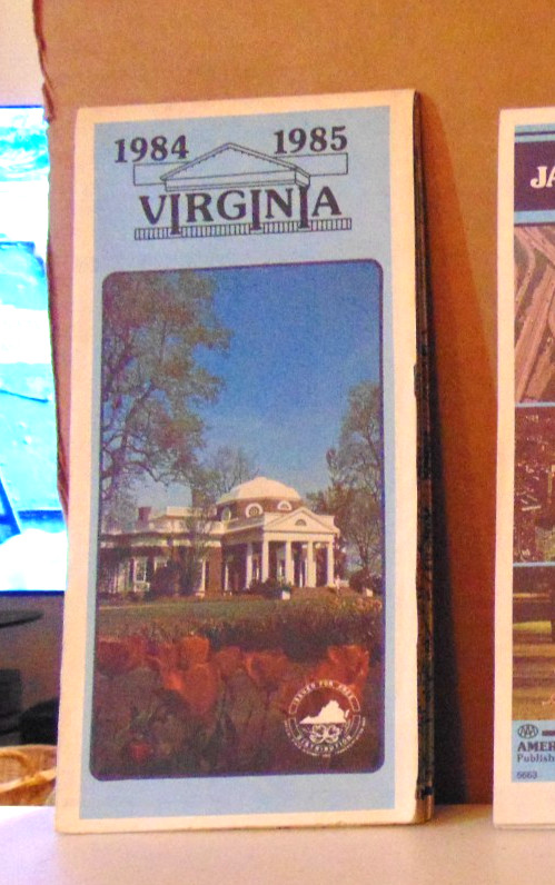 1984-85 Virginia Official Transportation Map
