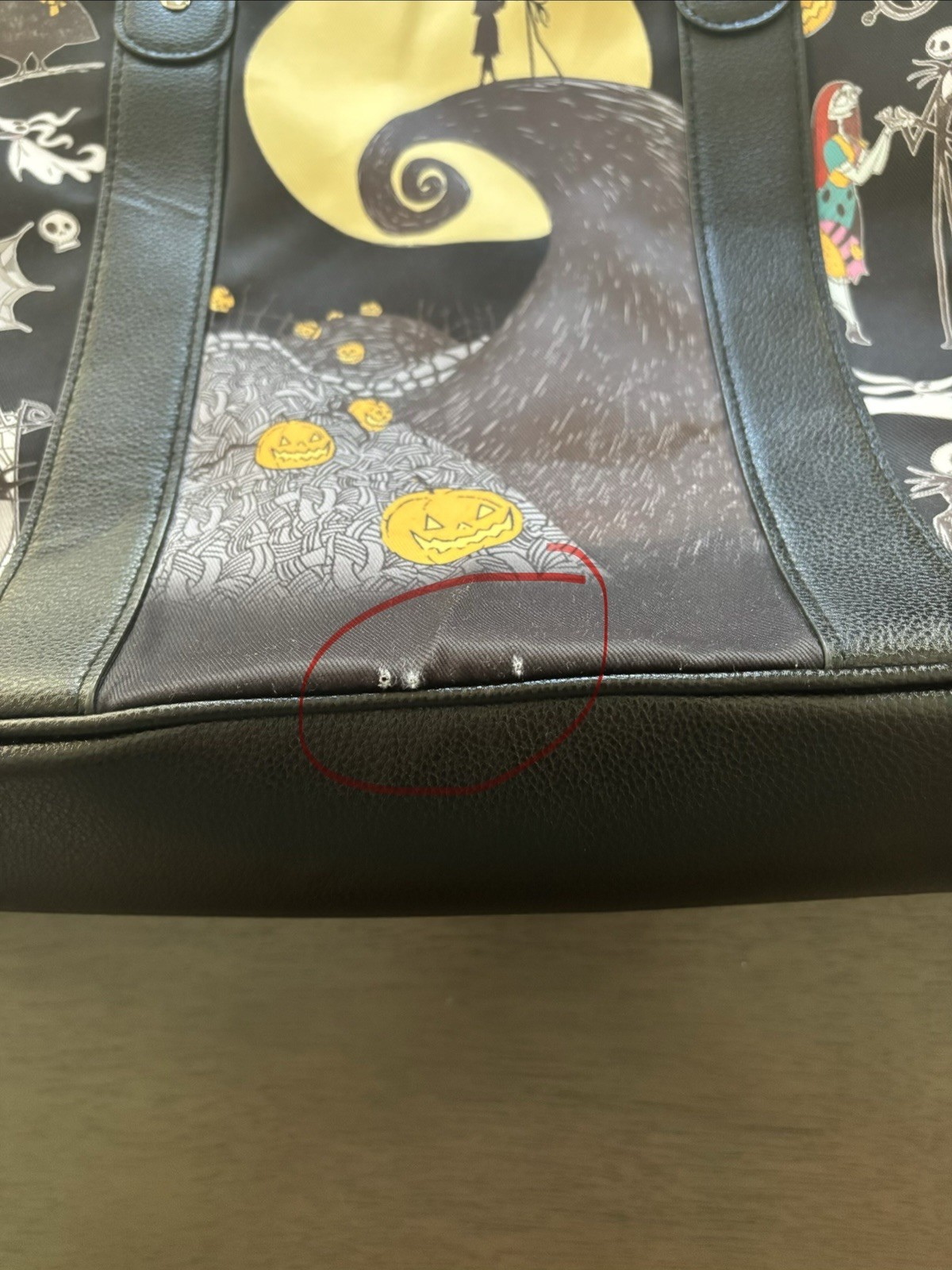 Disney The Nightmare Before Christmas Large Tote Bag & Wallet Set Black