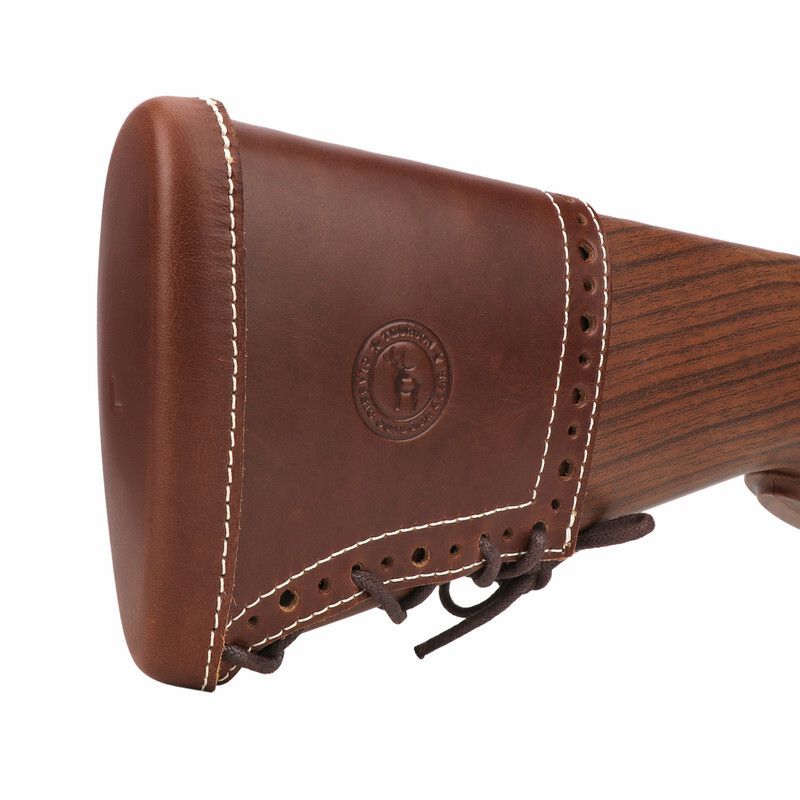 TOURBON Leather Butt Stock Protector Slip-on Recoil Pad Henry Rifle Shooting US