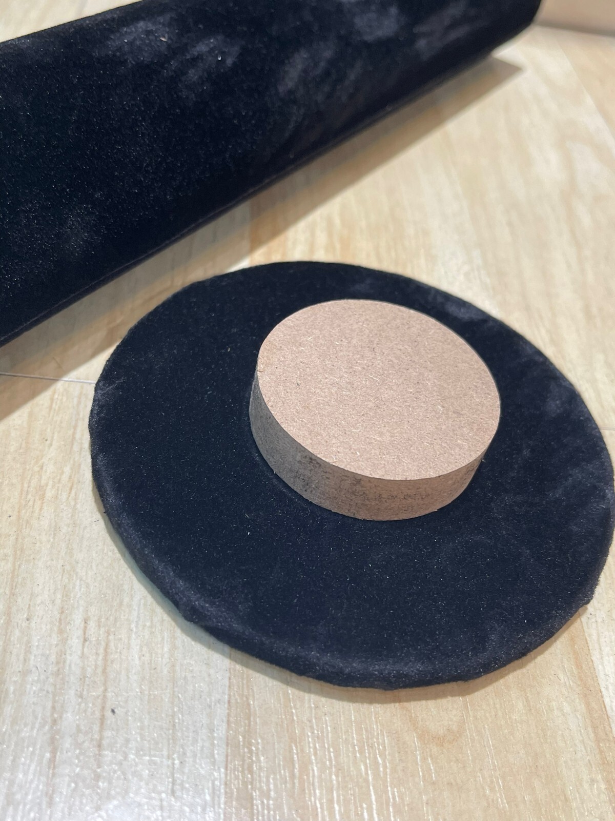 Dozen Black bracelet display stand. Two pieces. Velvet fabric. Wholesale Jewelry