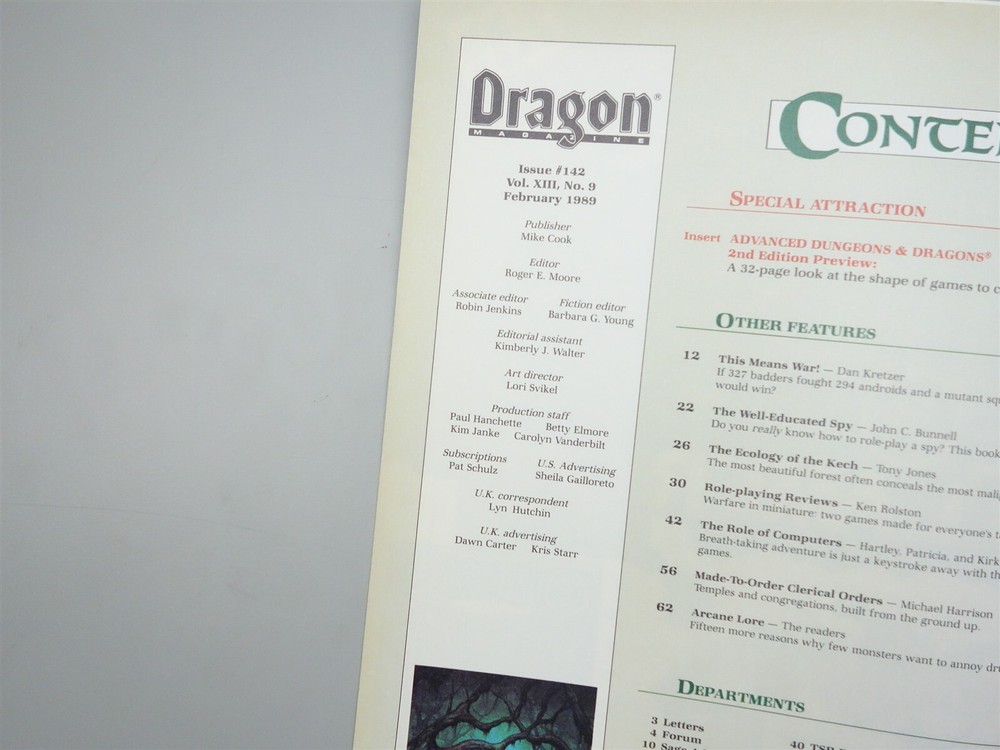 Dragon Magazine: Issue # 142 (TSR)