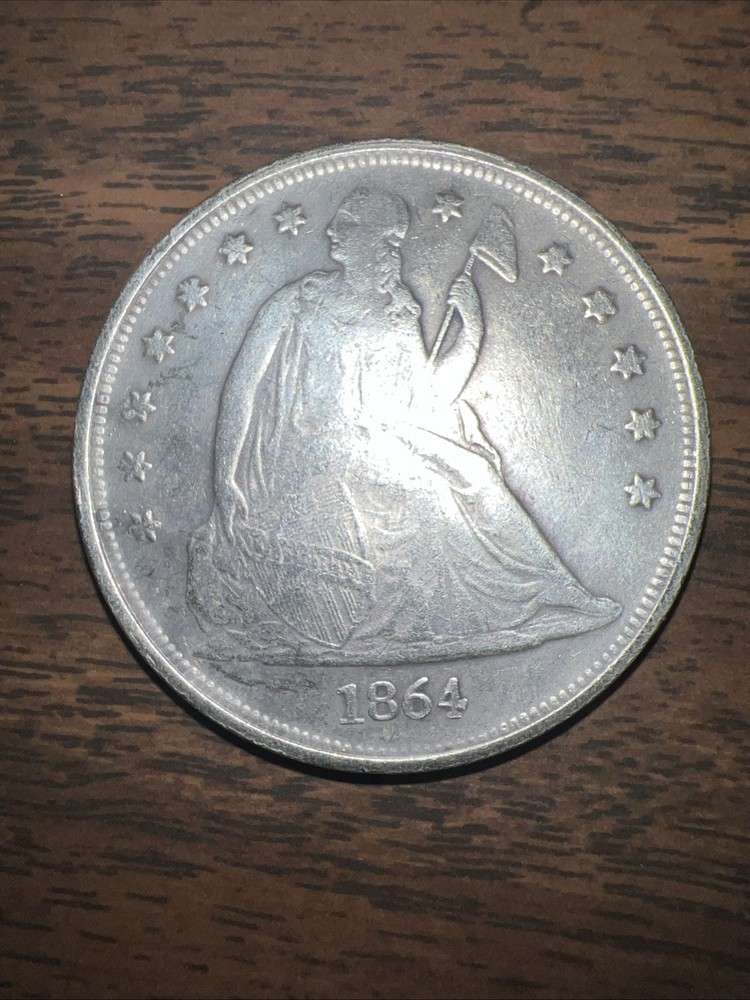 1864 Silver Dollar replica