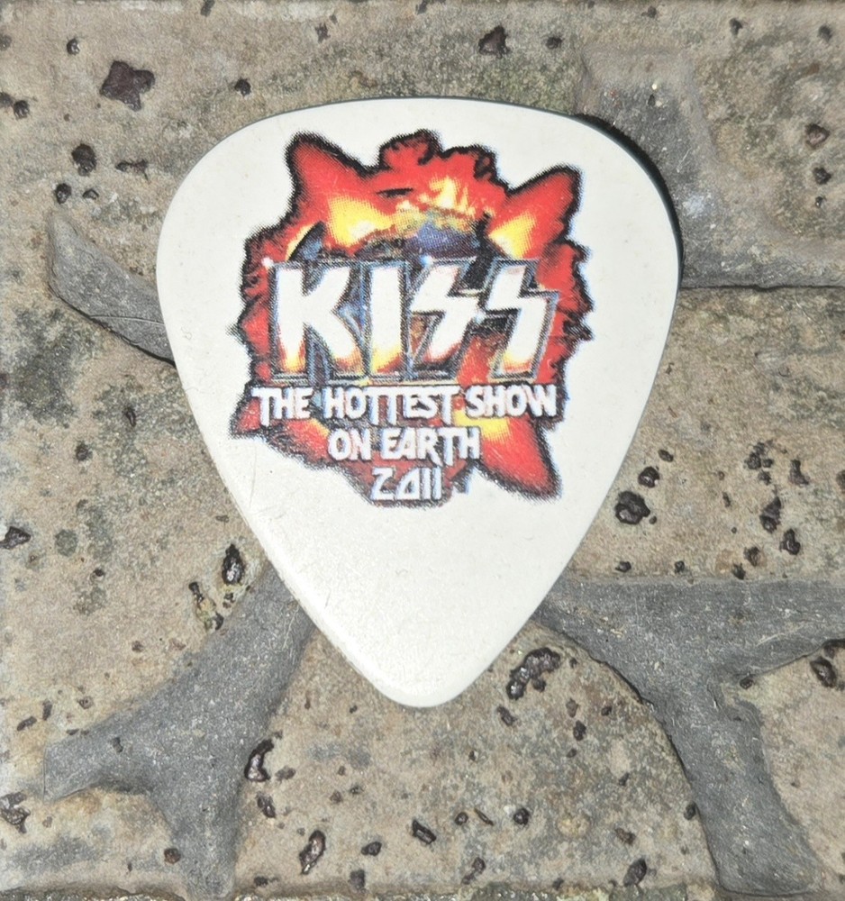 KISS Paul Stanley Guitar Pick The Hottest Tour On Earth 2011 Kiss Tour pick