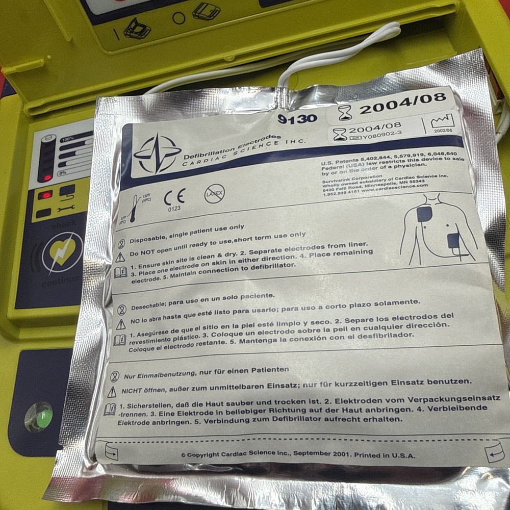 POWERHEART AED 9200RD Tested Working (read Description)