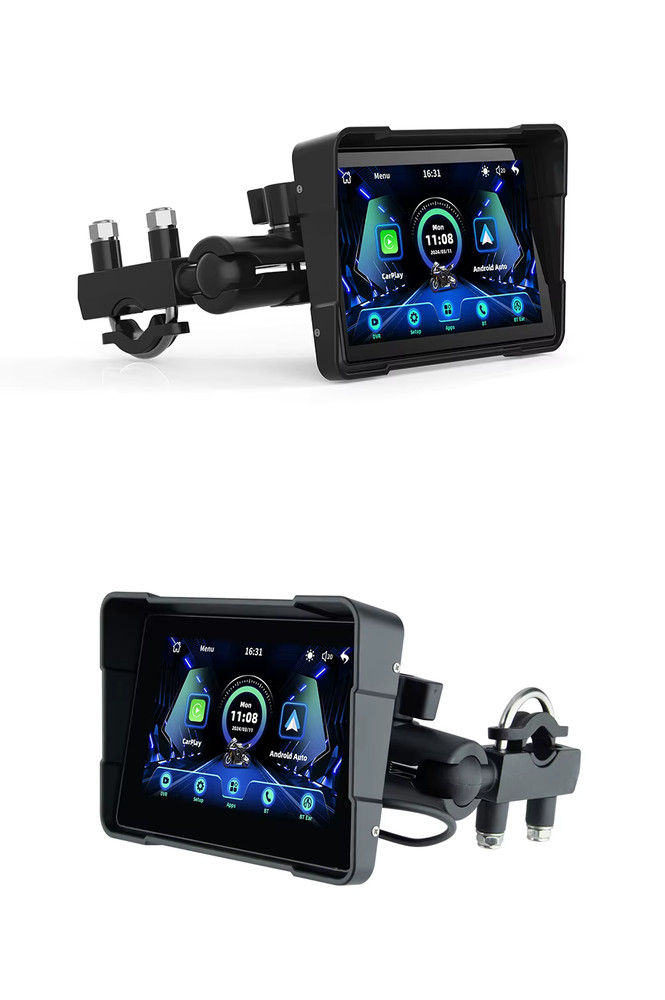 NAVIK 5' motorcycle navigation screen with Android Auto / Apple CarPlay USB