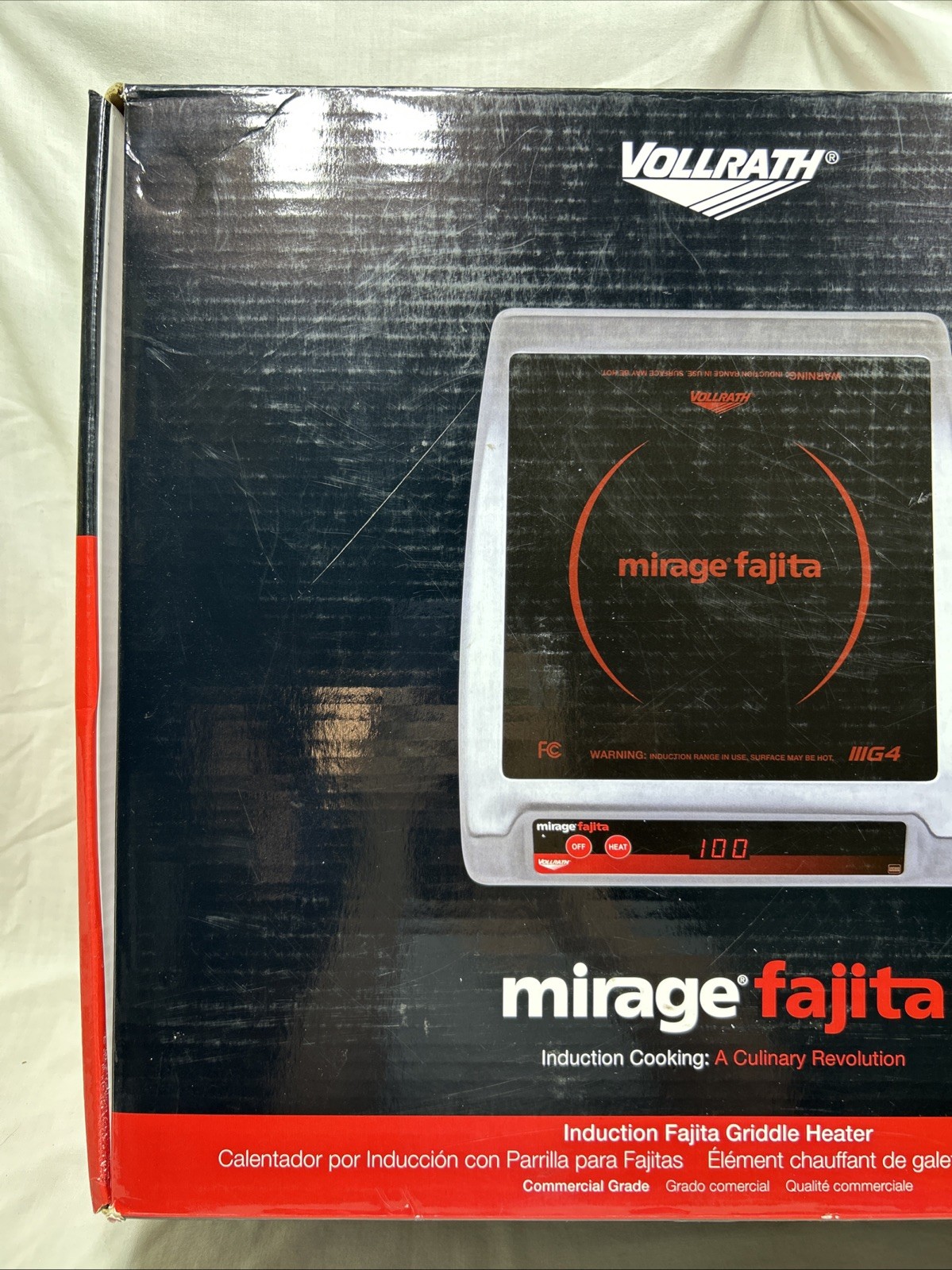 Vollrath Mirage Fajita 59510F Commercial Grade Induction Griddle Heater 1440W