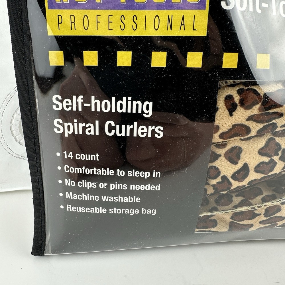 Hot Tools Soft Touch Rollers Self-Holding Spiral Curlers 14 Count HT23