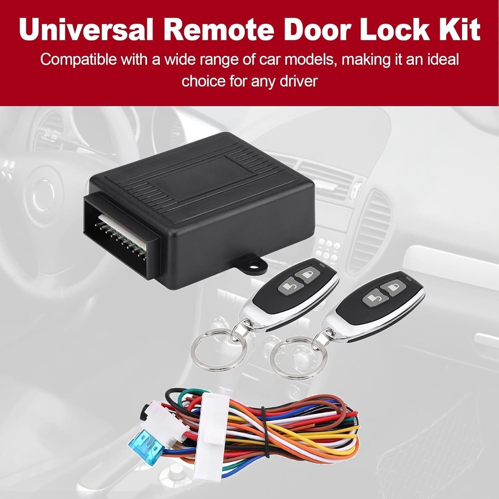 "Car Keyless Entry Kit Security Door Lock Kit, Car Central Locking Kit, Keyles..