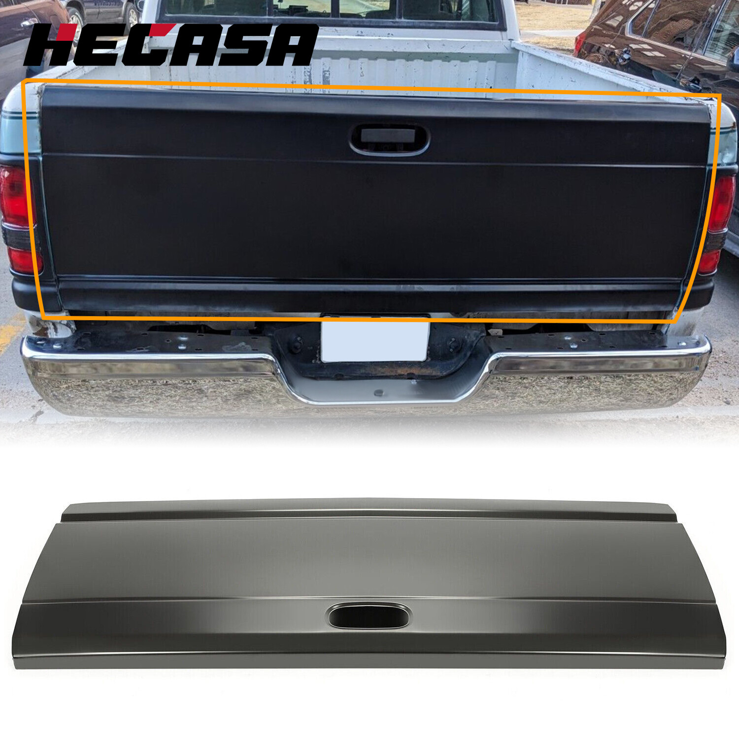 HECASA  For 1994-2002 Dodge RAM 1500 2500 3500 Pickup Steel Tailgate