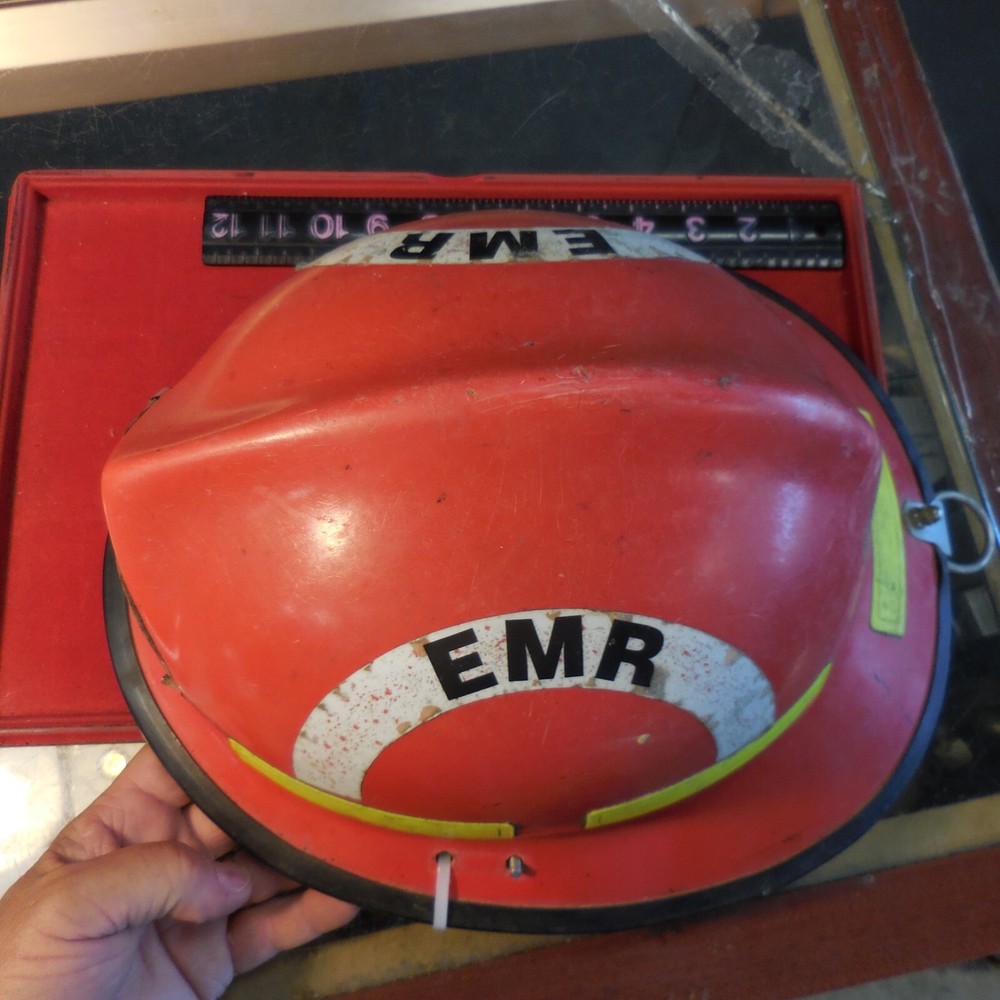 Morning Pride's Lite Force V Firefighter Helmet Red EMR