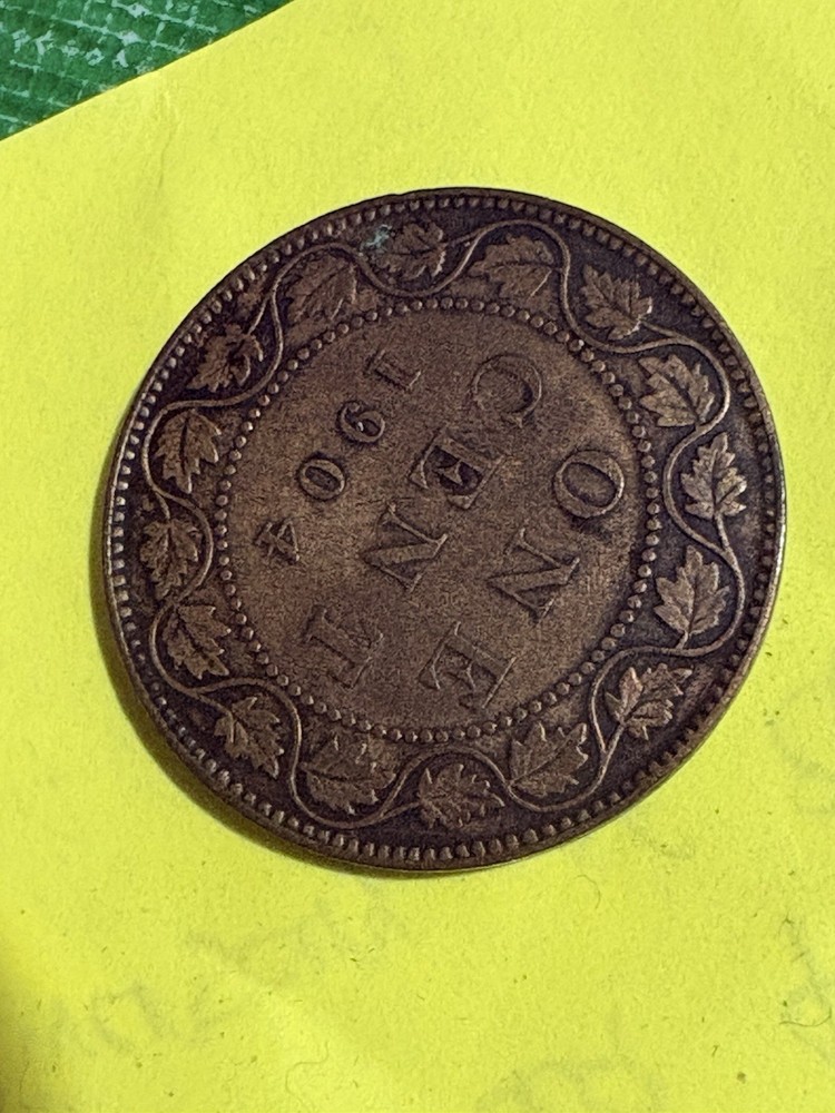 1904 Canada Large One Cent Coin - ICCS Graded MS63 Red & Brown