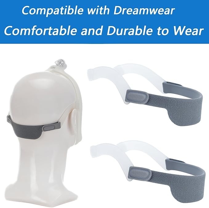 2 Pack Dreamwear Replacement Headgear Straps – Soft, Adjustable, Comfortable Fit