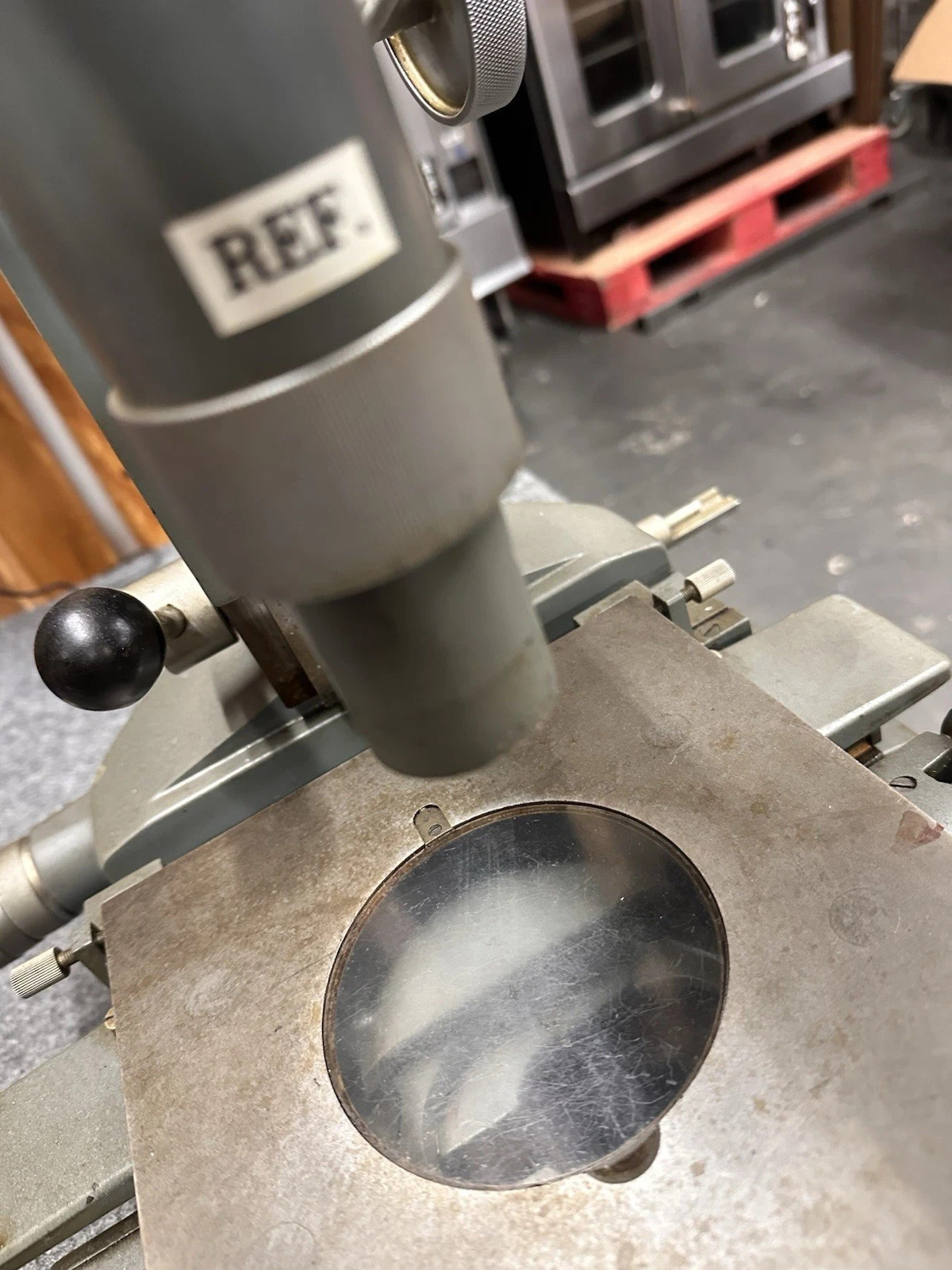 Ernst Leitz Wetzlar 447089 447364 Toolmaker's Microscope Geo Scherr