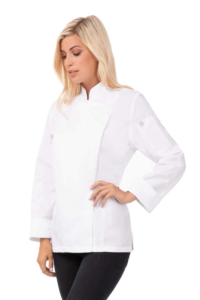 Chef Works Women's Lansing Chef Coat Medium White